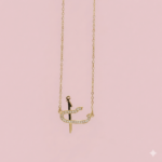 Two-Letter Initial Necklace – 21K Gold Plated - Image 2