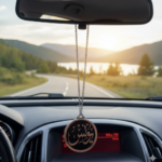 Car Name Keychain – Silver & Black