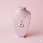 Photo Engraved Necklace – 21K Gold Plated - Image 2