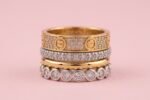 4-in-1 Gold Plated Stackable Ring Set with Clasp