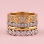 4-in-1 Gold Plated Stackable Ring Set with Clasp