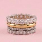 4-in-1 Gold Plated Stackable Ring Set with Clasp