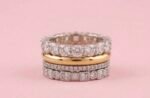4-in-1 Gold Plated Stackable Ring Set with Clasp