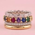 4-in-1 Gold Plated Stackable Ring Set with Clasp