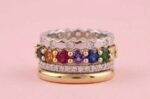 4-in-1 Gold Plated Stackable Ring Set with Clasp
