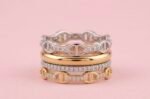 4-in-1 Gold Plated Stackable Ring Set with Clasp