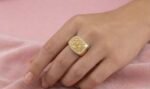Gold-Plated Ring – “أنت عمري” - Image 2