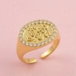 Gold-Plated Ring with the Name of Allah “Al-Razzaq