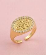 Gold-Plated Ring with the Name of Allah “Al-Razzaq