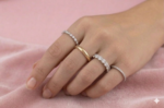 4-in-1 Gold Plated Stackable Ring Set with Clasp - Image 4