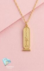 Hieroglyphic Name Necklace – 21K GoldPlated