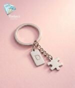 4-Piece Puzzle Keychain Set – Personalized Initials - Image 2