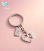 4-Piece Puzzle Keychain Set – Personalized Initials - Image 3